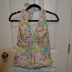 Multicolor Halter Top (never worn, with tags)